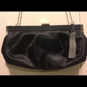 Black Satin Clutch Purse